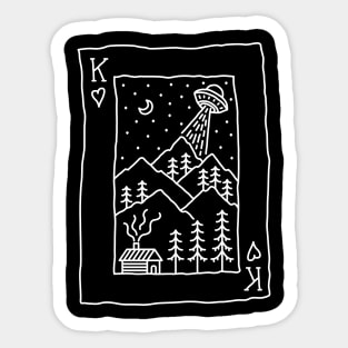 King of Nature Playing Card 3 Sticker